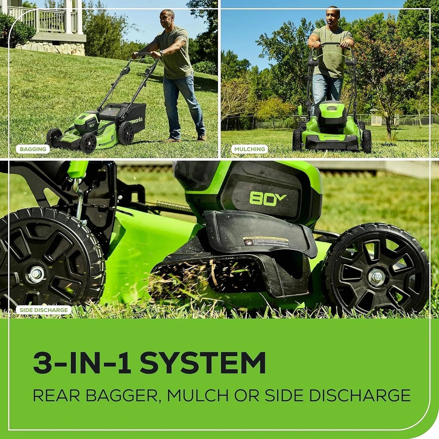 Greenworks 80V 21-Inch Cordless Self-Propelled Lawn Mower
