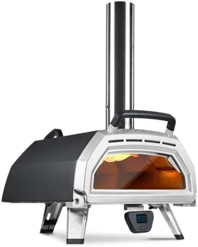 Ooni Karu 16 Multi-Fuel Outdoor Pizza Oven – Wood and Gas Fired Oven – Outdoor Cooking Pizza Oven – Fire and Stonebaked Pizza Ovens for Authentic Homemade Pizzas – Dual Fuel Pizza Makers