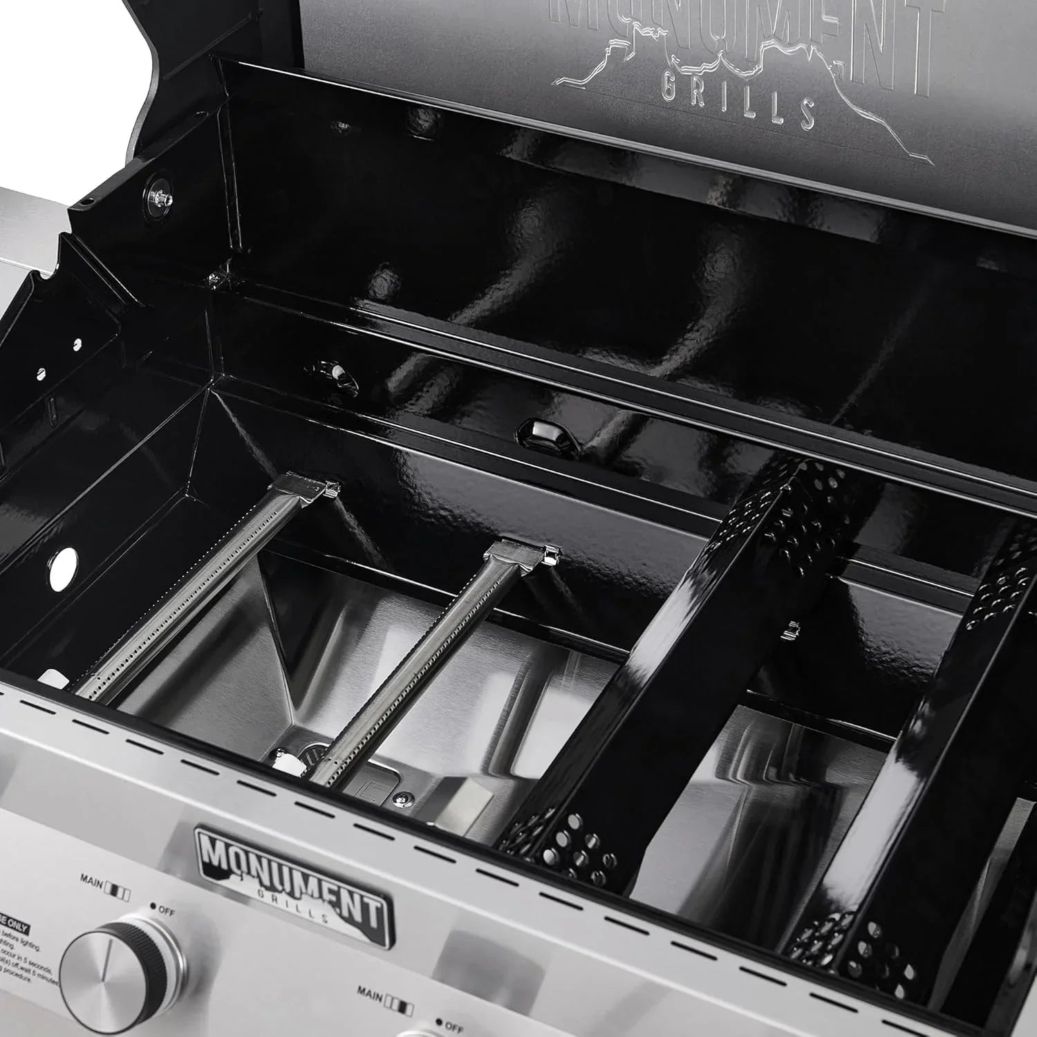 Monument Grills Eminence 405 |Tech Stainless Propane Gas Grills Eminence 405 & Cast Iron Cooking Plate