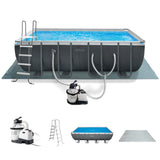 INTEX 18ft x 9ft x 52in Ultra XTR Above Ground Pool and Solar Pool Cover