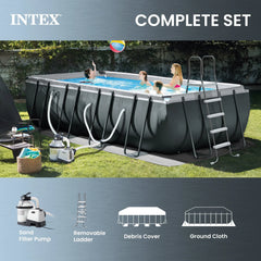 INTEX 18ft x 9ft x 52in Ultra XTR Above Ground Pool and Solar Pool Cover