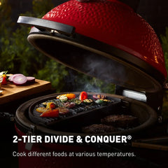 Kamado Joe Konnected Joe 18-Inch Digital Charcoal Grill and Smoker with Cart