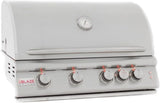 Blaze 32 Inch 4-Burner LTE Gas Grills with Rear Burner and Built-in Lighting System