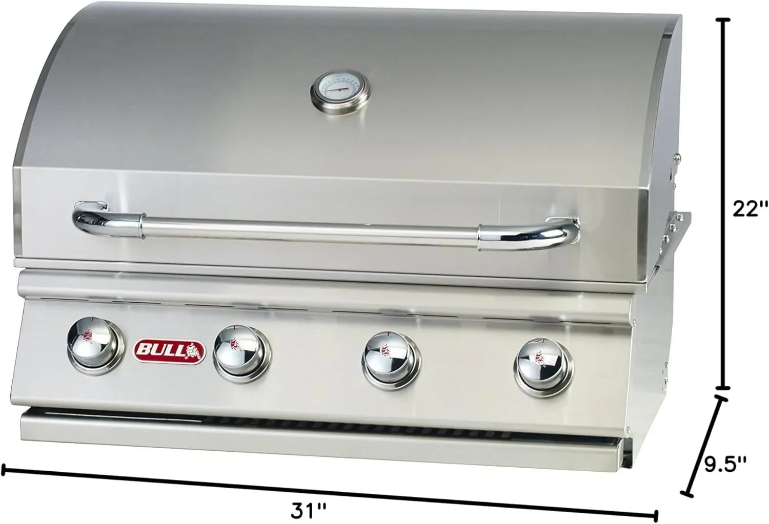 Bull Outlaw 30 inch 4 Burner Built in Natural Gas Grill
