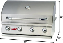 Bull Outlaw 30 inch 4 Burner Built in Natural Gas Grill