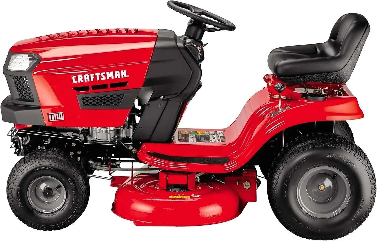Craftsman T110 42-Inch 17.5 HP Gas Riding Mower with 7-Speed Manual Transmission