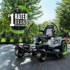 EGO Power+ Electric Riding Lawn Mower, 52″ Deck with Zero Turn Radius, Includes (6) 56V 12.0Ah Batteries and Charger – ZT5207L