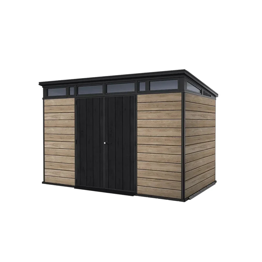 Keter Signature Storage Shed Ashwood Brown 11×7 Ft Resin
